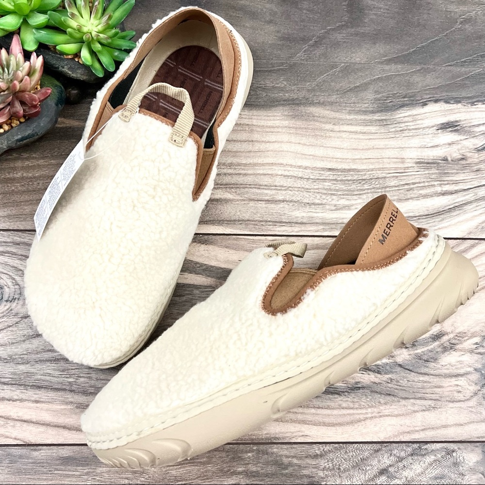 NEW Merrell Hut Moc Cozy Slip On Shoes Smore 9M